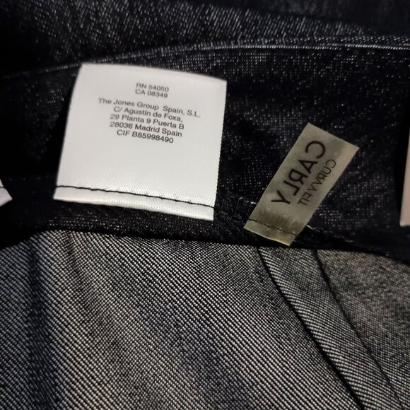 Kasper Carly Curvy Fit Pants Size 8 NWT Denim Blue Straight Leg Career $99 - Picture 9 of 11